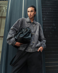 Corduroy Clasp Jacket — Grey