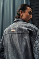Corduroy Clasp Jacket — Grey