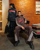 Racing Zip-Up — Brown