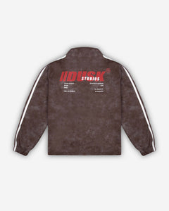 Racing Zip-Up — Brown