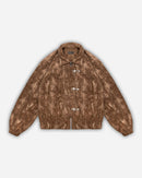 Corduroy Clasp Jacket — Brown