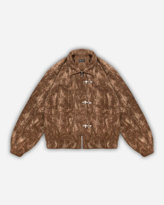 Corduroy Clasp Jacket — Brown