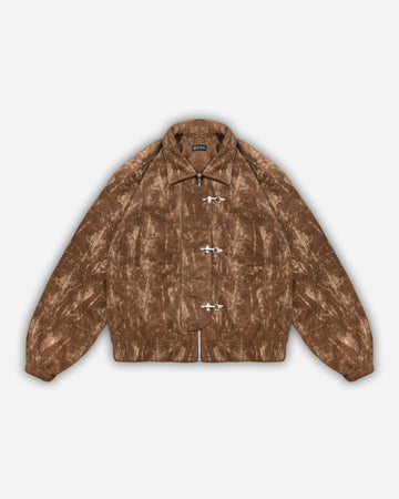 Corduroy Clasp Jacket — Brown