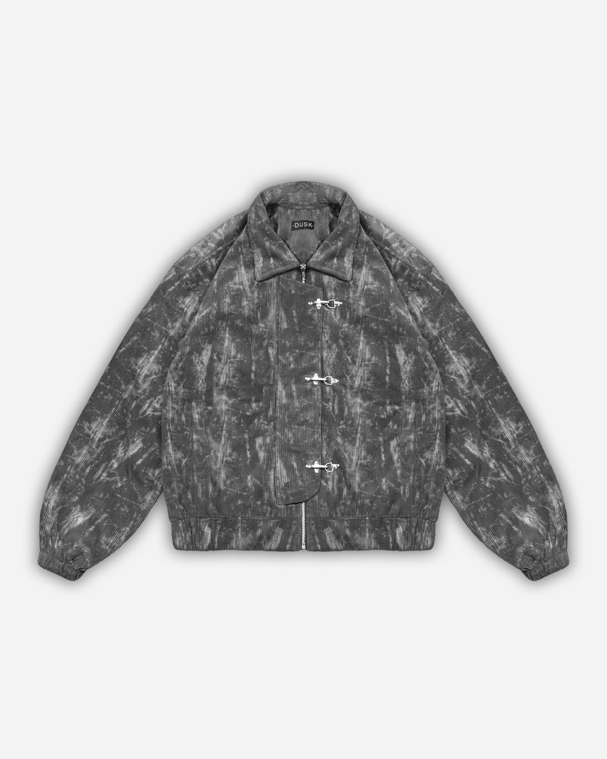 Corduroy Clasp Jacket — Grey