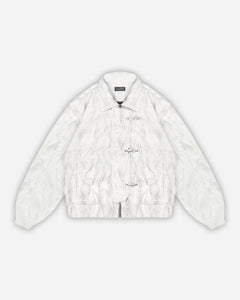Corduroy Clasp Jacket — White