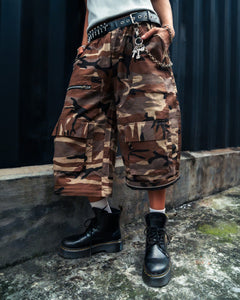 Convertible Camo Pants — Brown