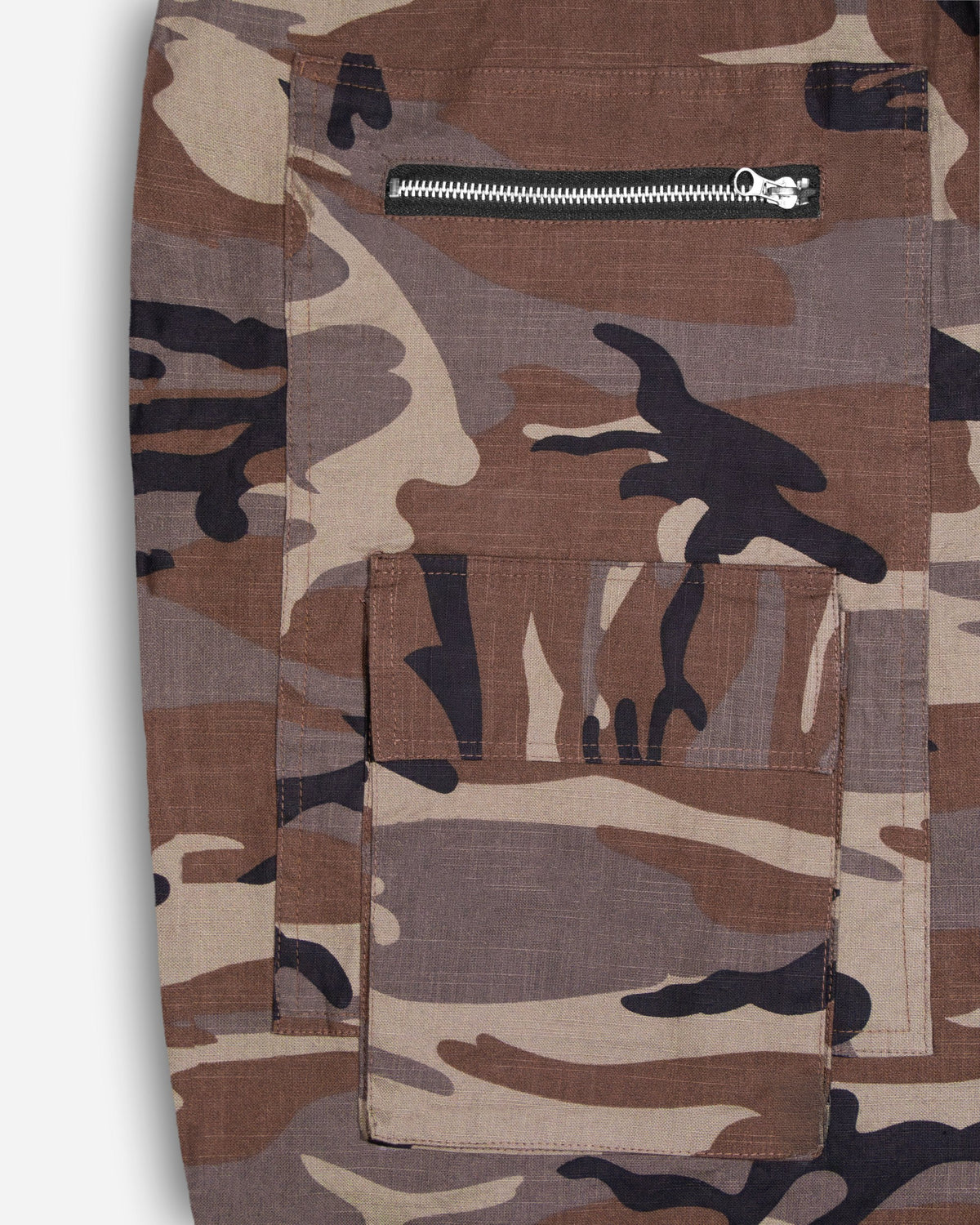 Convertible Camo Pants — Brown