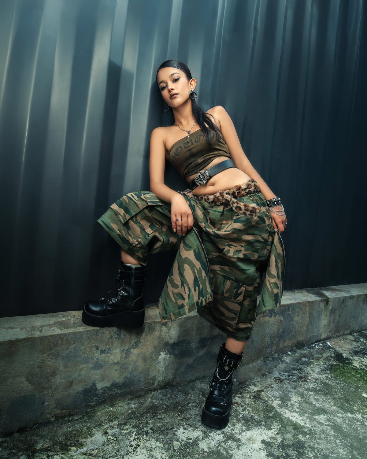 Convertible Camo Pants — Green