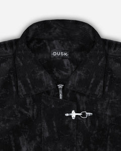 Corduroy Clasp Jacket — Black