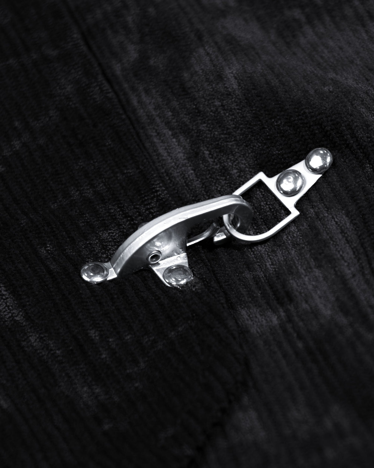 Corduroy Clasp Jacket — Black