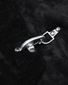 Corduroy Clasp Jacket — Black