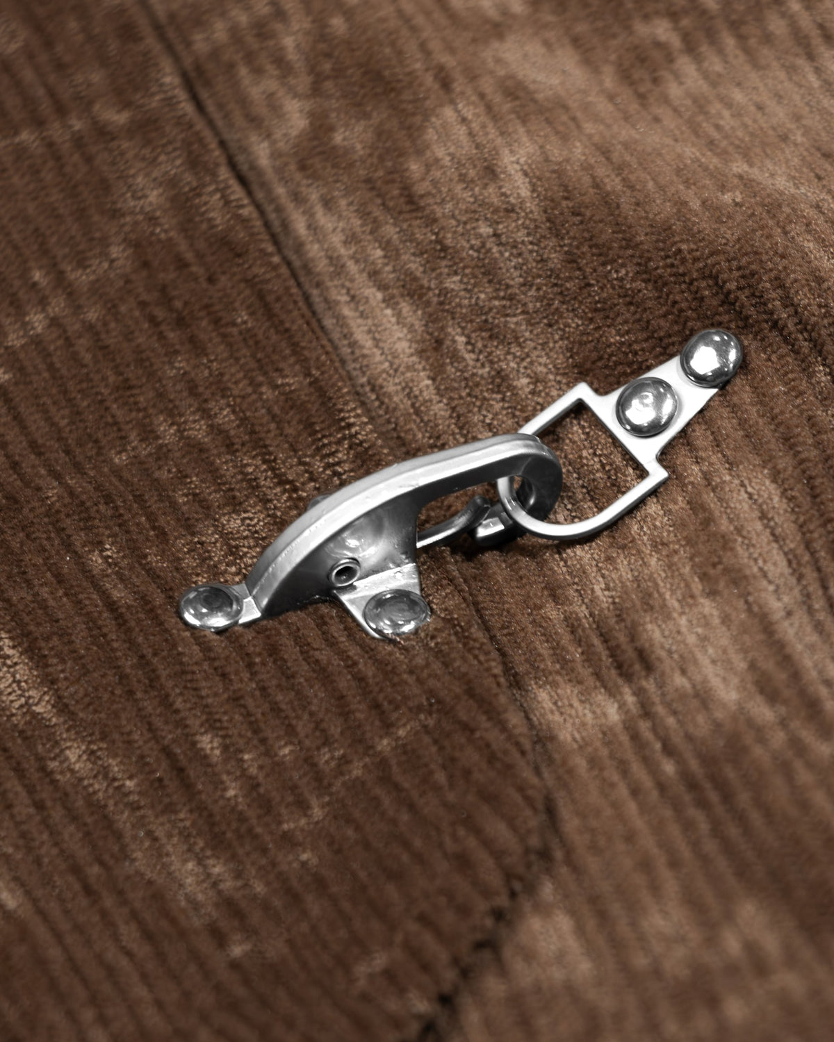 Corduroy Clasp Jacket — Brown