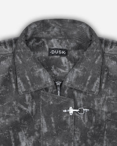 Corduroy Clasp Jacket — Grey