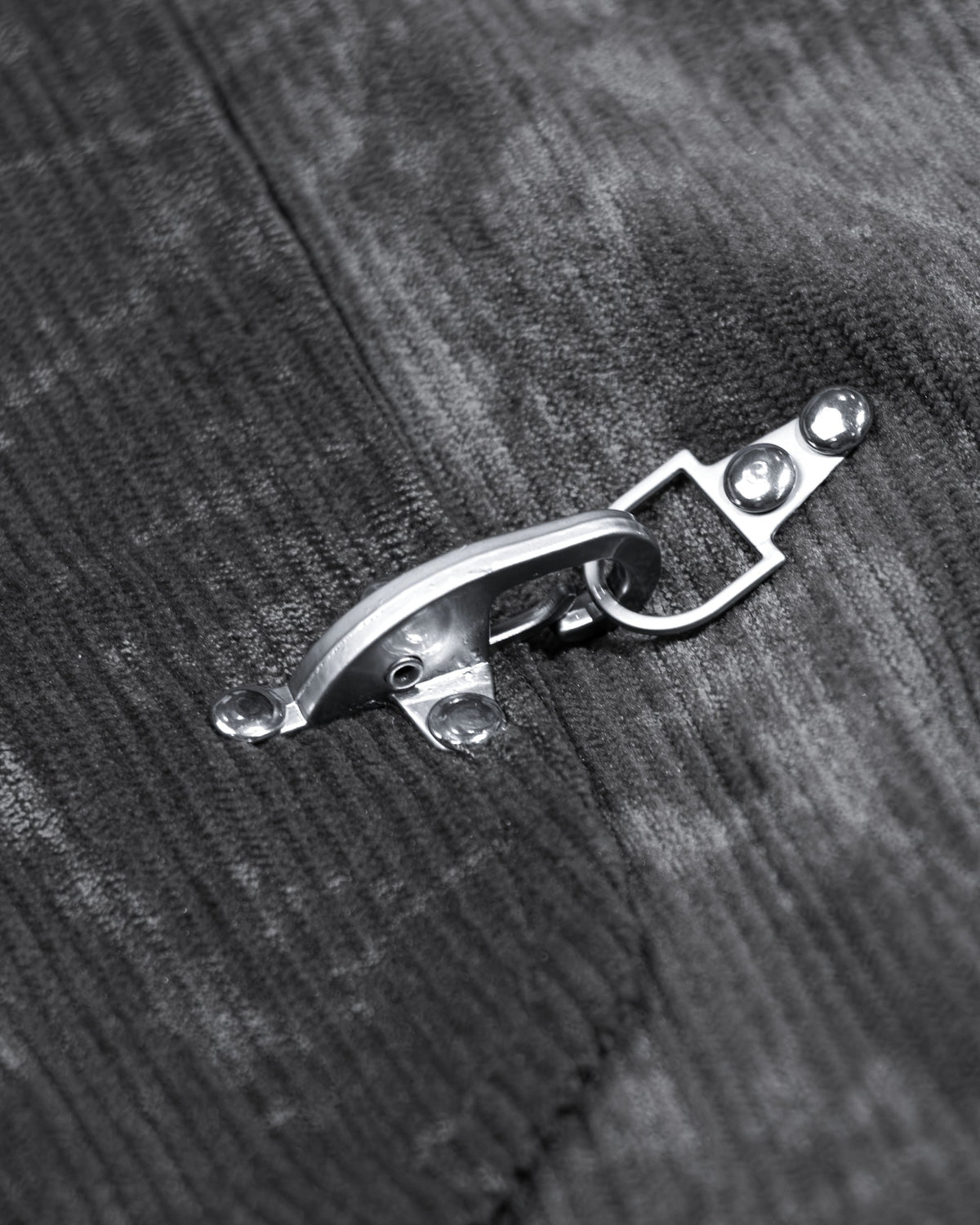 Corduroy Clasp Jacket — Grey