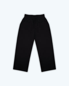 Straight Cut Trousers — Black
