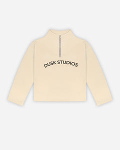 Sovereign Half-Zip Pullover — Beige