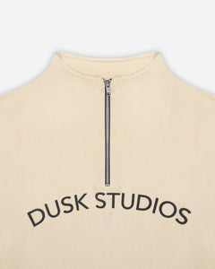 Sovereign Half-Zip Pullover — Beige