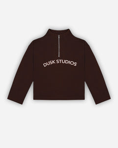 Sovereign Half-Zip Pullover — Brown