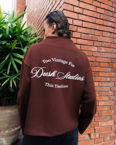Sovereign Half-Zip Pullover — Brown