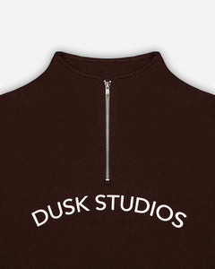 Sovereign Half-Zip Pullover — Brown